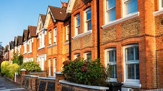 A row of terraced houses in London, United Kingdom