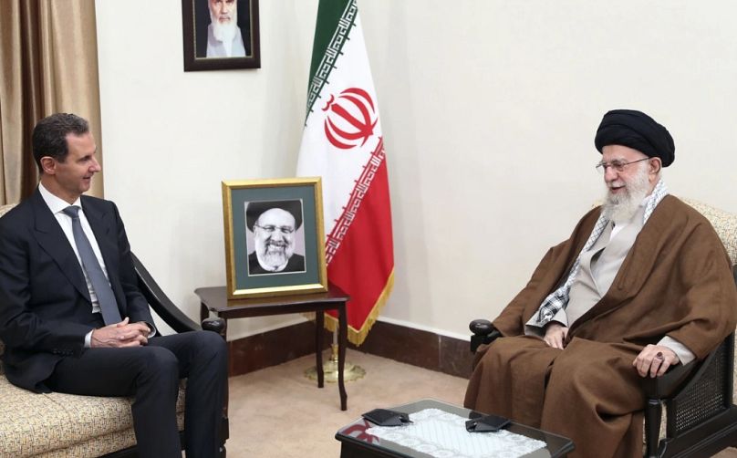 الرئيس السوري بشار الأسد في آخر زيارة له إلى طهران في أيار 2024