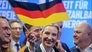 AfD-Covorsitzende Alice Weidel am Wahlabend. Berlin, 23. Februar 2025