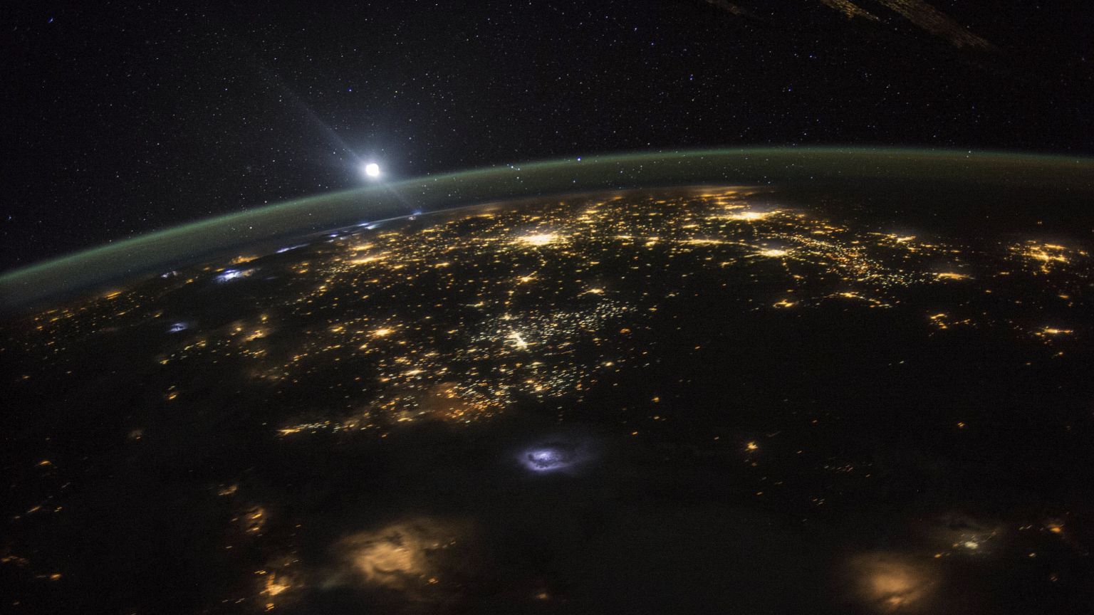 Sunrise over the Earth from the International Space Station, 10 August, 2015