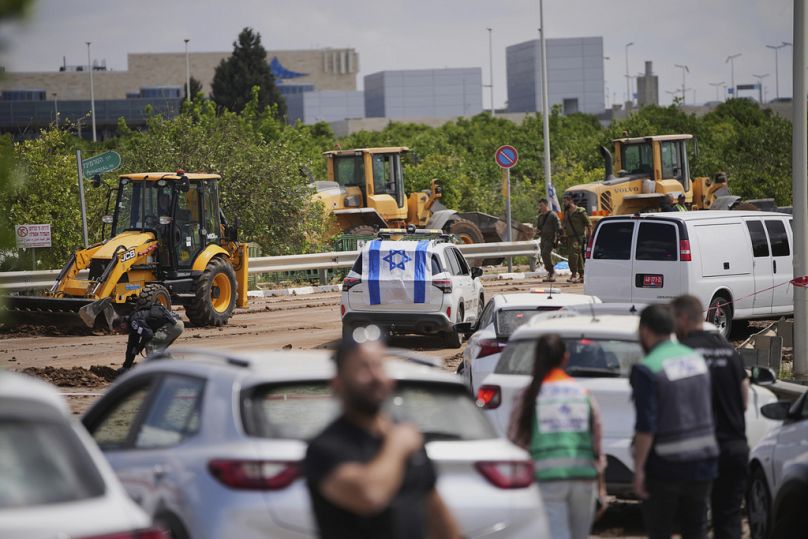 محيط مطار بن غوريون الدولي قرب تل أبيب، يوم الأحد 4 مايو 2025.