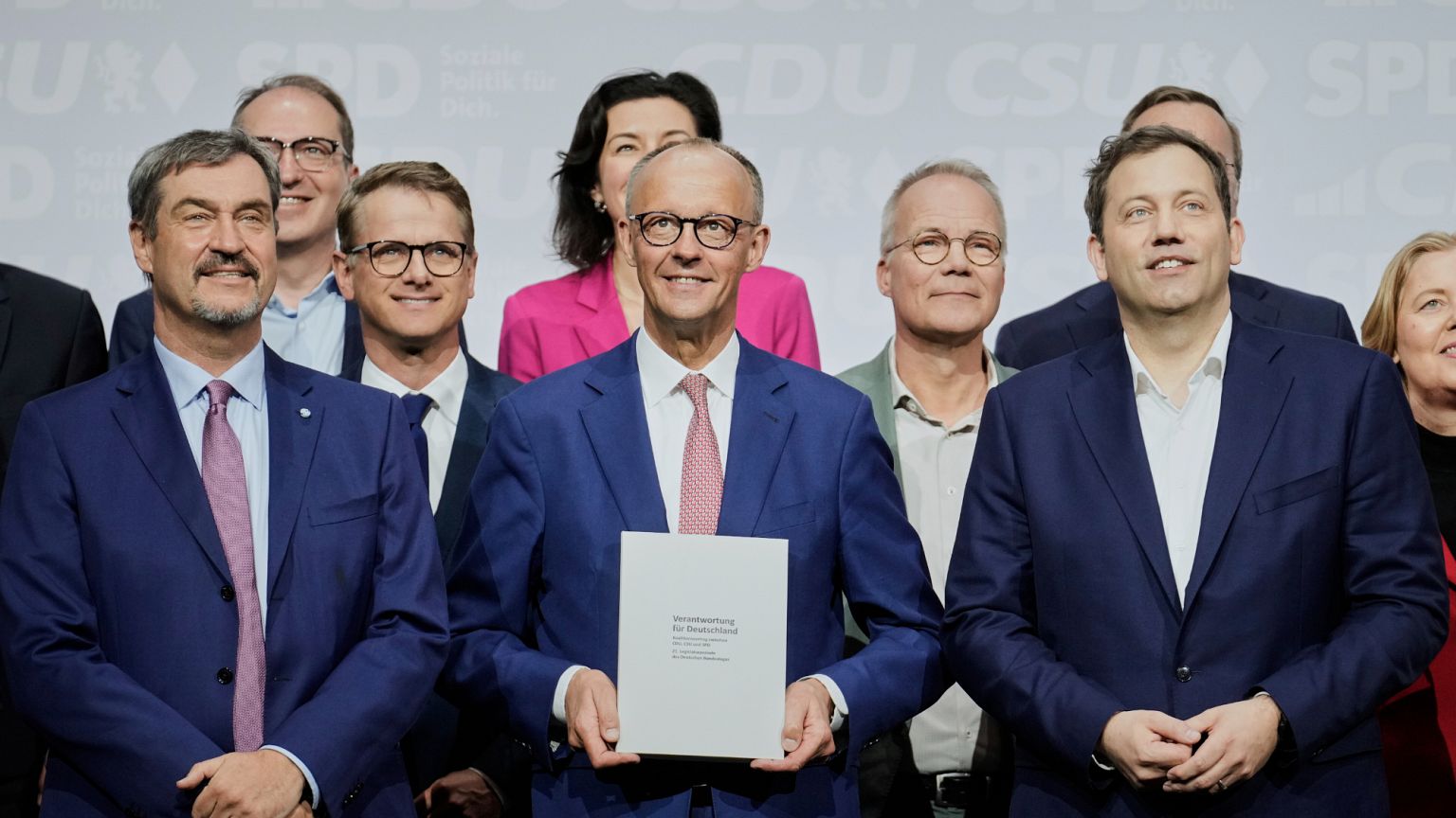 Germany's CDU/CSU and SPD leaders sign coalition agreement for new  government | Euronews