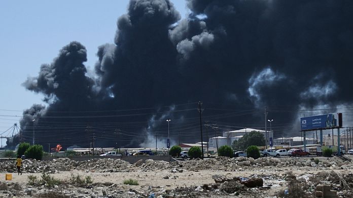 Fires rage in Port Sudan after alleged paramilitary drone strike