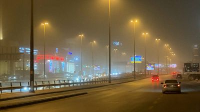 طوفان شن به پایتخت عربستان سعودی، ریاض، ضربه زد