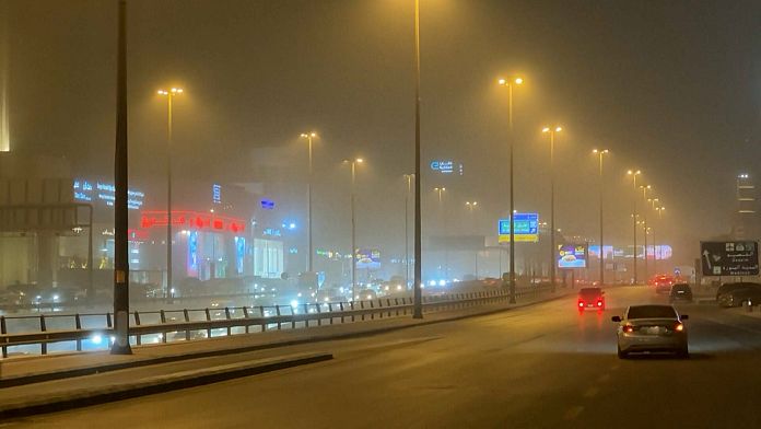 Massive sandstorm shrouds parts of Saudi Arabia in dust