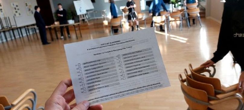 Karta do głosowania w prawyboryrach organizowanych przez Młodzieżową Radę Miasta Poznania, 18.04.2025 r.