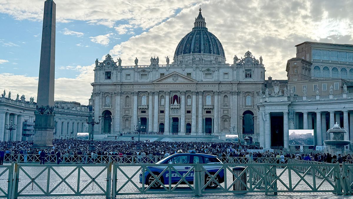 Expectant crowds await smoke above Vatican as conclave deliberates new pope — live updates
