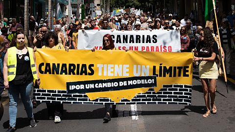 Canary Islands are experiencing ‘record-breaking’ tourist numbers despite resident protests