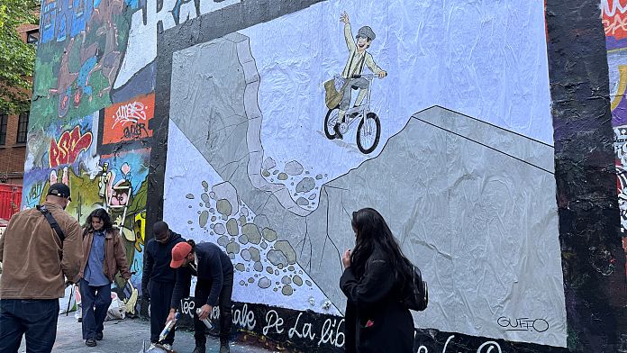 When art meets activism: A powerful collage for press freedom in Paris