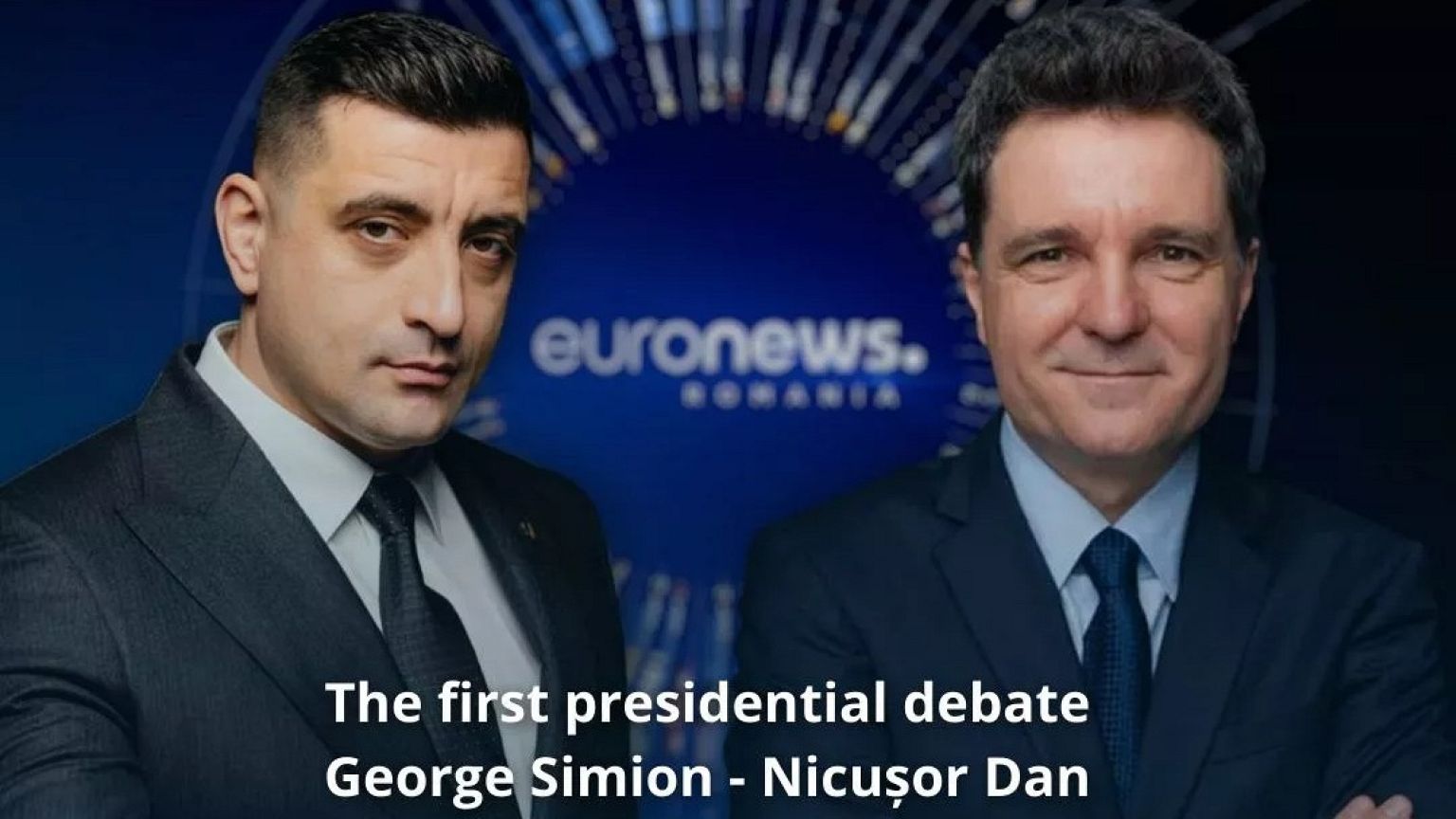 Euronews Romania Simion-Dan debate announcement