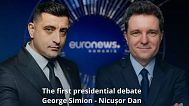 Euronews Romania Simion-Dan debate announcement
