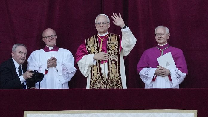 Pope Leo XIV, first US pope, addresses crowd at St Peter's Square