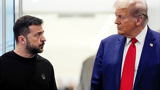 President Donald Trump meets with Ukraine's President Volodymyr Zelenskyy at Trump Tower, Friday, Sept. 27, 2024, in New York.