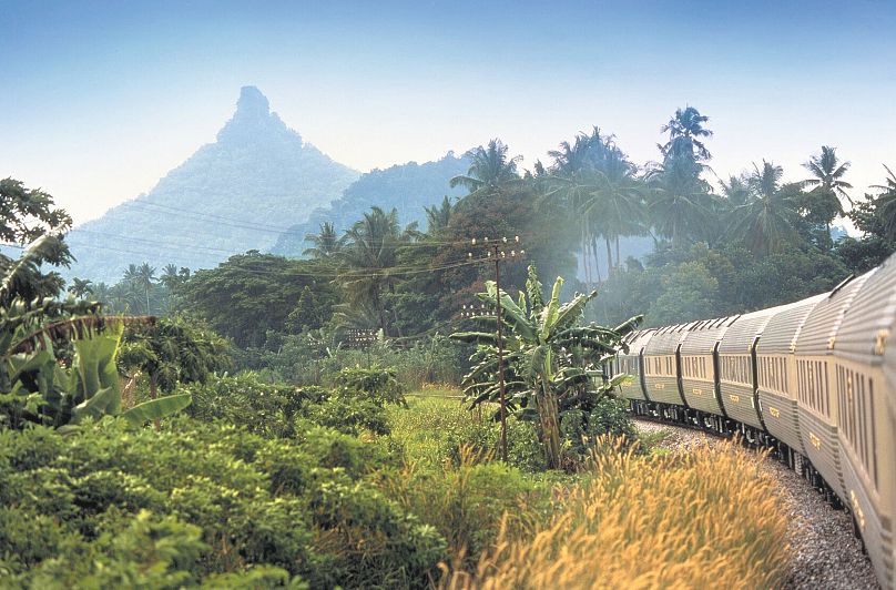 The Eastern & Oriental Express travelling between Singapore and Butterworth.