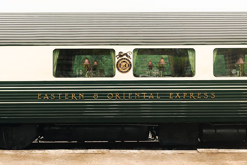 The exterior of the Eastern & Oriental Express.