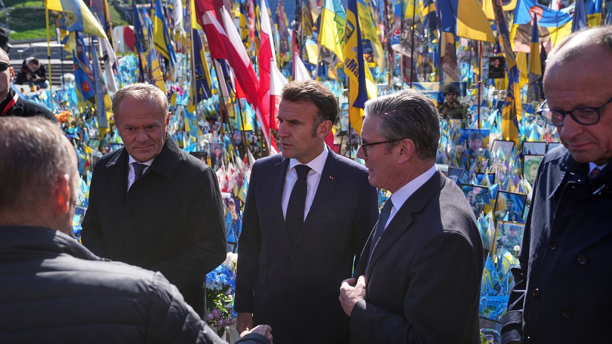 "Coalition des volontaires" : le quatuor européen arrivé à Kyiv