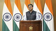 Vikram Misri, ministre Indien des Affaires étrangères, New Delhi, le 10 mai 2025