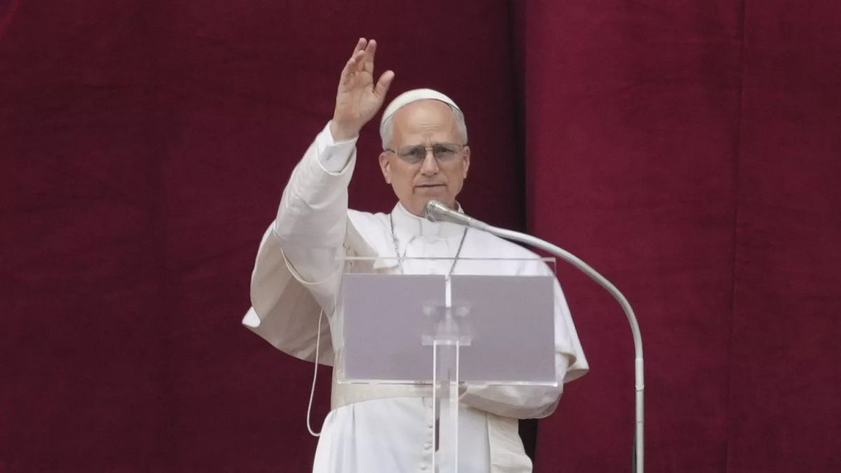 Pope Leo XIV calls for peace in Ukraine and Gaza in first blessing as pontiff
