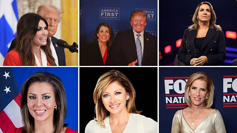 Kimberly Guilfoyle, Tammy Bruce,  Sara Carter, Morgan Ortagus, Maria Bartiromo, Laura Ingraham