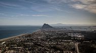 FILE: Aerial view of Gibraltar rock taken from the neighbouring Spanish city of La Linea, on Oct. 17, 2019.