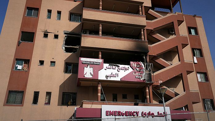 Israeli strike on a hospital in Gaza kills three and injures at least 10 people