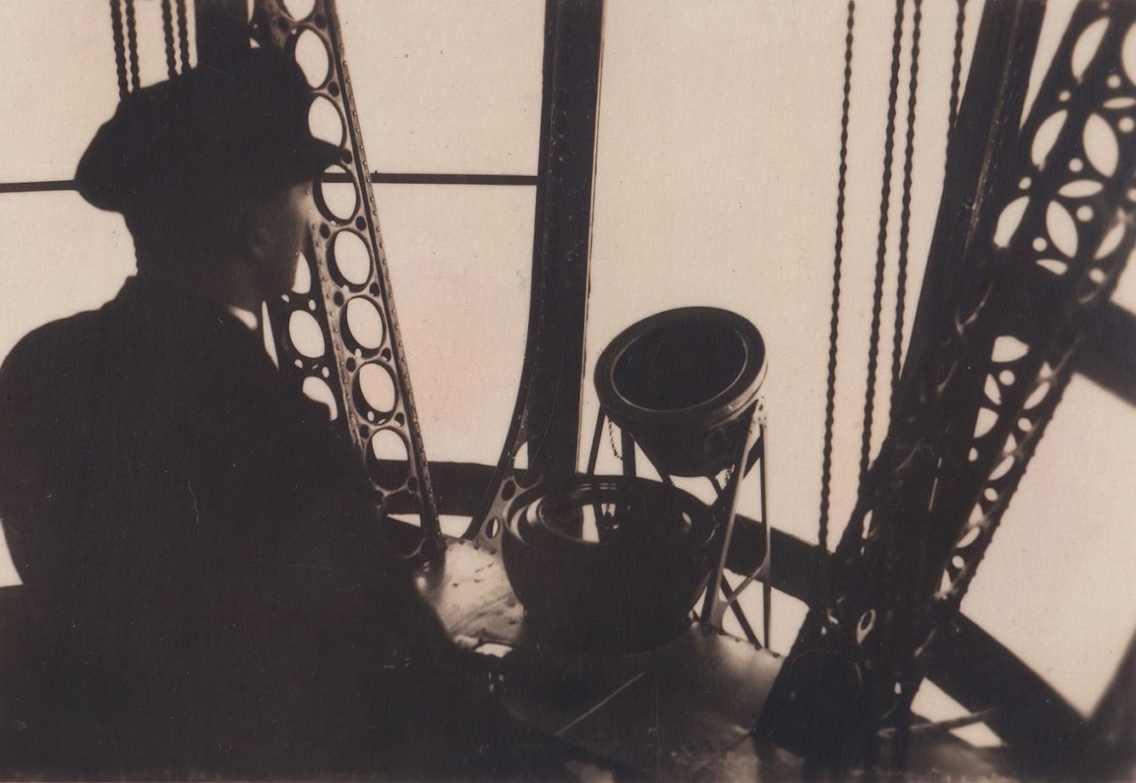 At the Graf Zeppelin’s rudder.