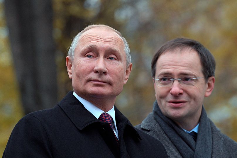 Владимир Путин и Владимир Мединский