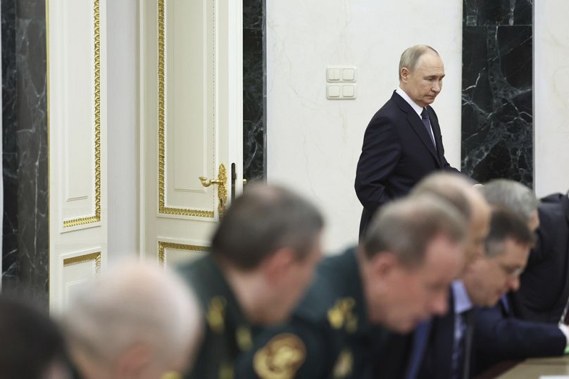 Der russische Präsident Wladimir Putin am Mittwoch, 14. Mai 2025, in Moskau.