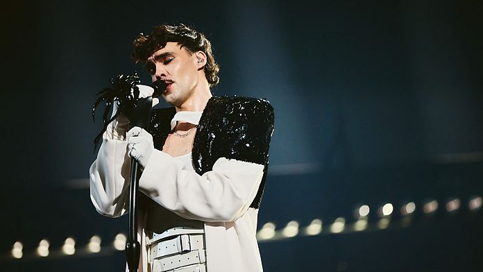 Czechia's Eurovision entry Adonxs singing to get Slovakia back in the contest