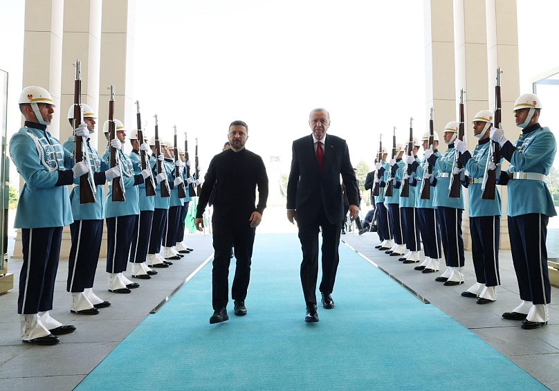 Erdoğan, Zelenski'yi Külliye'de ağırladı