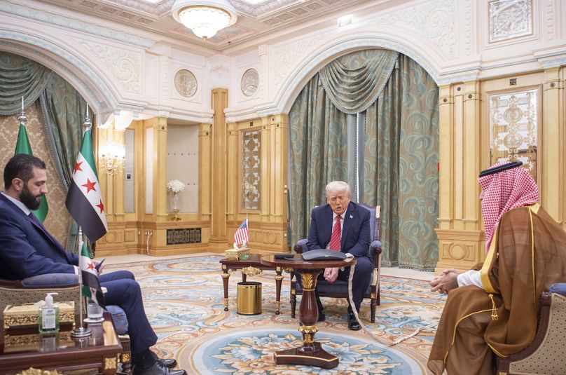 ترامپ، الشرع و محمد بن سلمان