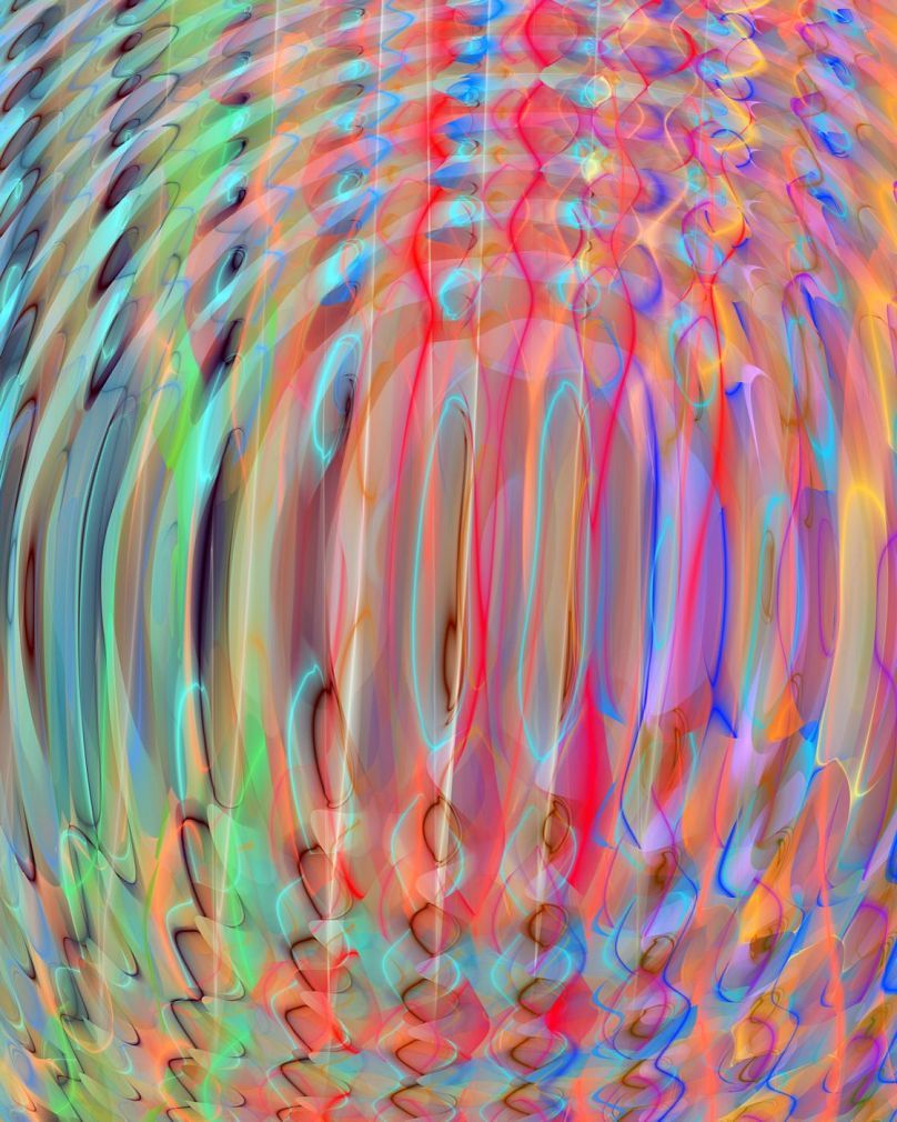 Zachary Lieberman, 'Ripple Study #6', 2024, Java Script