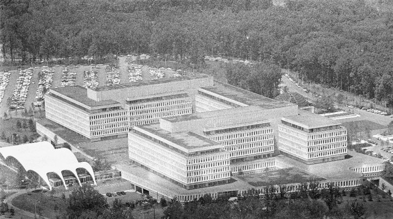 A CIA főhadiszállása Langley-ben, 13 kilométerre Washington belvárosától, 1962 júliusában