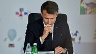 French President Emmanuel Macron attends the European Political Community summit in Tirana, 16 May 2025