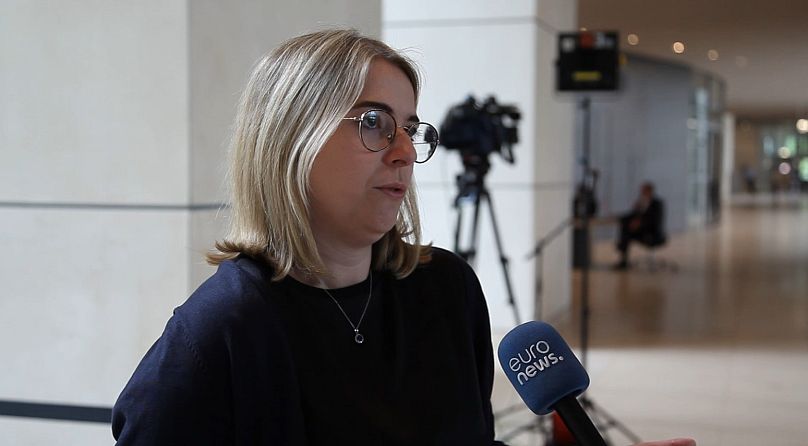 Chantal Kopf (Grüne) im Gespräch mit Euronews.