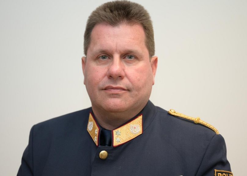 Michael Takacs tábornok, az osztrák szövetségi rendőrség igazgatója
