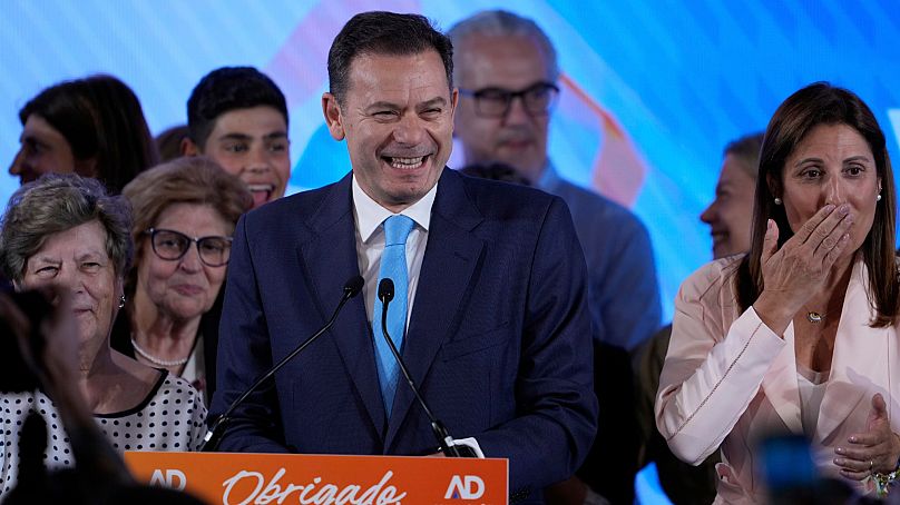 Luís Montenegros Demokratische Allianz ist erneut stärkste Kraft in den Parlamentswahlen. 19. Mai 2025.