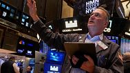 Trader Jonathan Corpina works on the floor of the New York Stock Exchange, Wednesday, May 14, 2025.