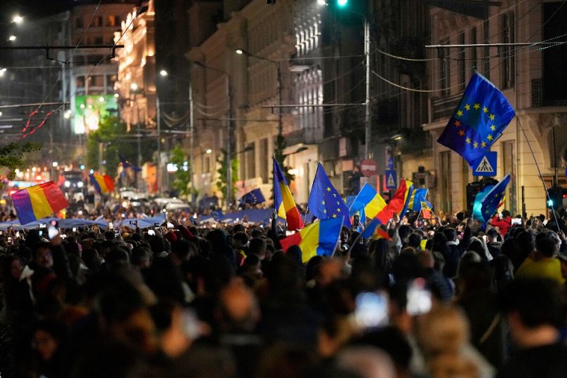 Győzelmi mámor Bukarestben, 2025. május 18-án