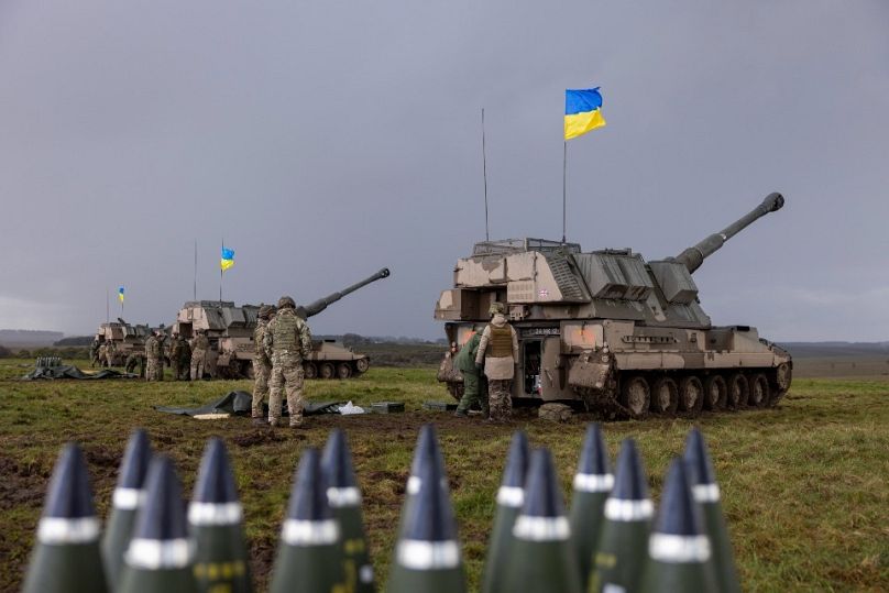 Ukrán mobil tüzérségi ütegek
