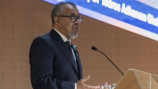 WHO chief Dr Tedros Adhanom Ghebreyesus speaks at the 78th World Health Assembly in Geneva, Switzerland, on May 19, 2025.