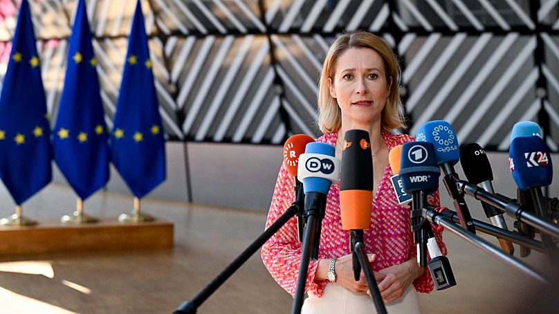 Kaja Kallas on Tuesday morning.