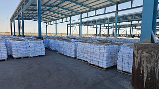 Aids ready to enter into the Gaza Strip