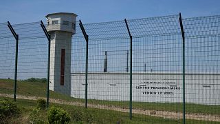 The Vendin-le-Vieil prison, northern France, is pictured Wednesday May 14, 2025