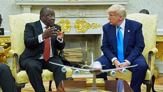 South Africa: Cyril Ramaphosa arrives at White House for meeting with Trump