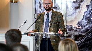 Szájer József, a Szabad Európa Intézet igazgatója Budapesten május 8-án 