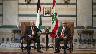 Beirut: Palestinian president Abbas meets with Lebanese officials
