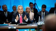 Orbán Viktor a Türk Államok Szervezetének csúcstalálkozóján a Várkert Bazárban május 21-én