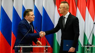 Alekszej Lihacsov Roszatom-vezér és Szijjártó Péter külügyminiszter