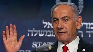Israeli Prime Minister Benjamin Netanyahu speaks during a press conference in Jerusalem, 21 May, 2025